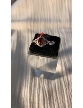 bague en argent & Ambre des...