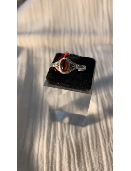 bague en argent & Ambre des...