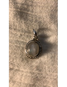 pendentif  argent & pierre...