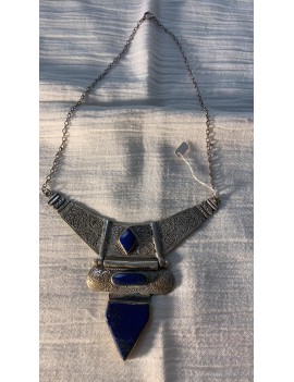 collier ancien Afghan Lapis...