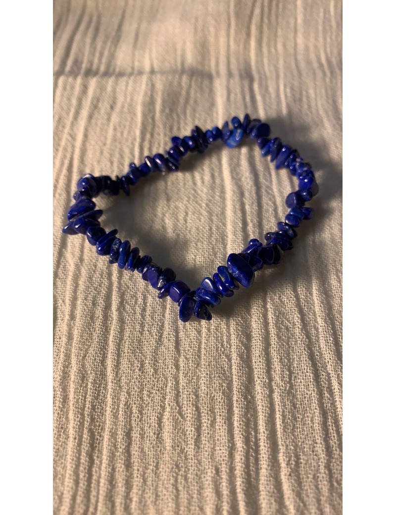 bracelet en pierres semi précieuses lapis Lazuli