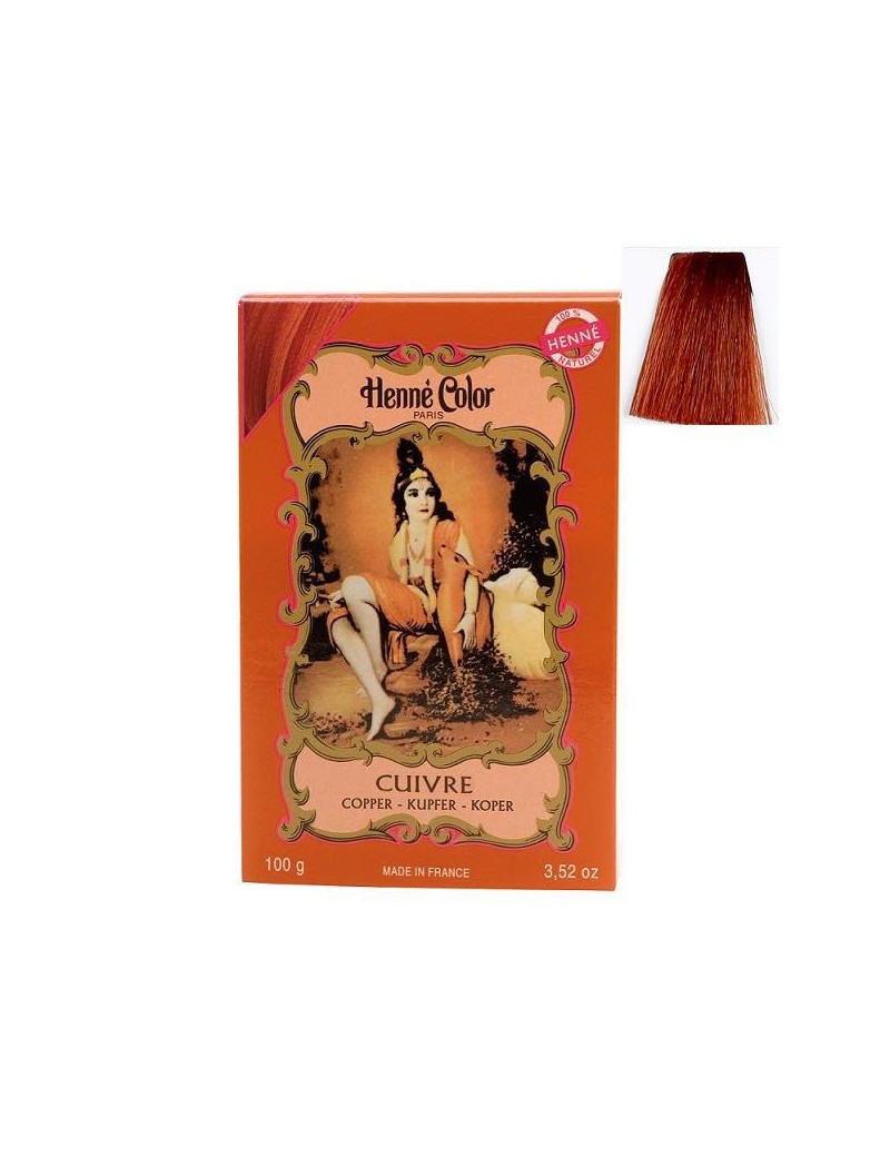 Coloration henné poudre henné color cuivre naturel 100g