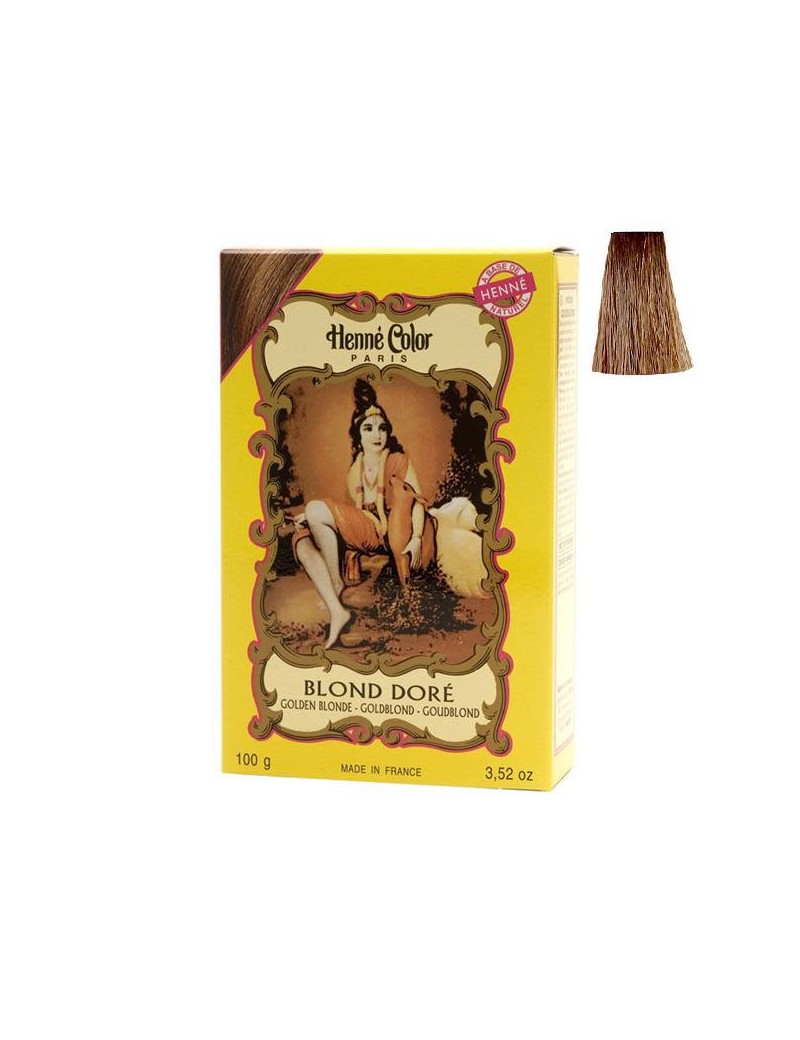 Coloration henné poudre henné color blond doré 100g