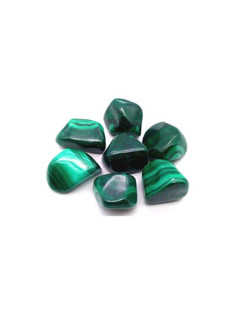 Malachite roulées pierres-semi-presieuse