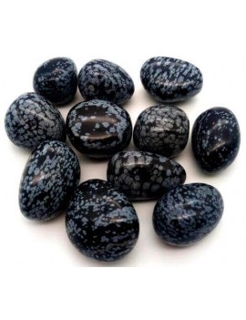 Obsidienne Mouchetée roulées pierres-semi precieuses